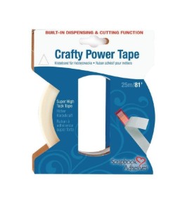 [825831] CINTA ADHESIVA TRANSPARENTE DOBLE CARA CON DISPENSADOR 6 MM X 25 M – SCRAPBOOK ADHESIVES BY 3L