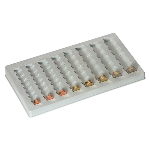 [040231] BANDEJA PORTAMONEDAS EURO 8 COMPARTIMENTOS