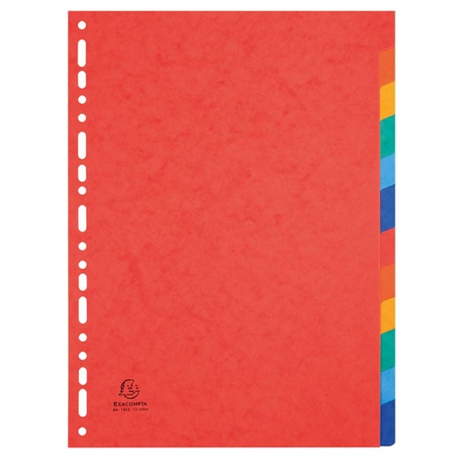 [180827] SEPARADOR A4 EXACOMPTA CARTÓN 6 PESTAÑAS (1406E)
