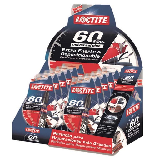 [068979] PEGAMENTO UNIVERSAL LOCTITE 60 SEGUNDOS – 20 G (MULTIMATERIALES)