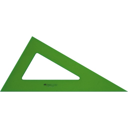 [600044] CARTABÓN FABER-CASTELL GAMA VERDE 28 CM · METACRILATO TRANSPARENTE · FRESADO DE ALTA CALIDAD · SIN GRADUAR