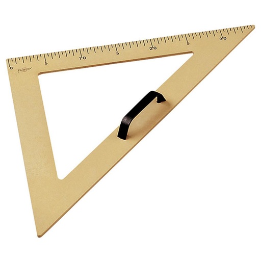 [630865] ESCUADRA PARA PIZARRA FAIBO – 50 CM – GRADUADA – EMPUÑADURA – PLÁSTICO IMITACIÓN MADERA – 100% RECICLABLE