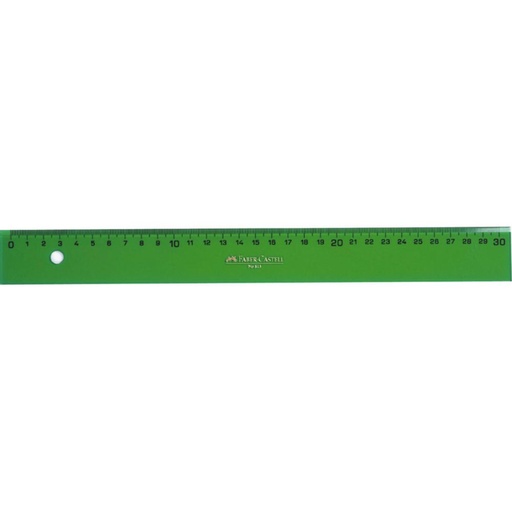 [600037] REGLA TÉCNICA FABER-CASTELL 30 CM – METACRILATO TRANSPARENTE VERDE