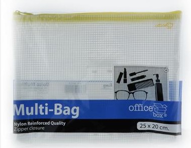 [825603] BOLSA MULTIUSOS A5 TRANSPARENTE CON CREMALLERA (24 × 19 CM)
