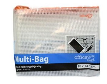 [825604] BOLSA MULTIUSOS A6 TRANSPARENTE CON CREMALLERA (18 × 14 CM)