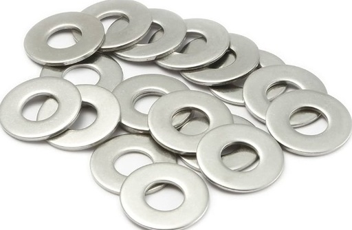 [870018] ARANDELAS PLANAS METÁLICAS M3 · ACERO INOXIDABLE A2 · PACK 50 UDS