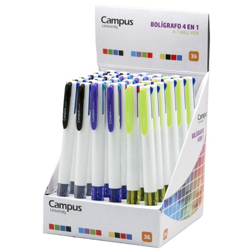 [081416] BOLIGRAFO CAMPUS (4 EN 1) /EXP