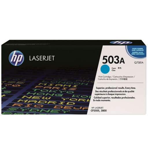 [167979] TONER HP 503A Q7581A CYAN *