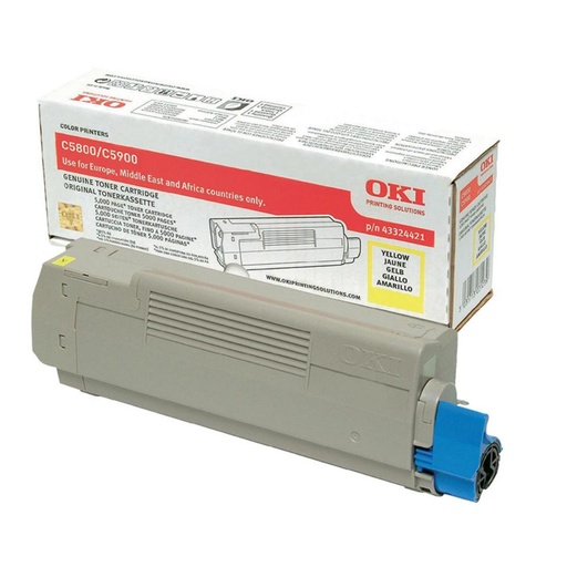 [165542] TONER OKI 43324421 AMARILLO