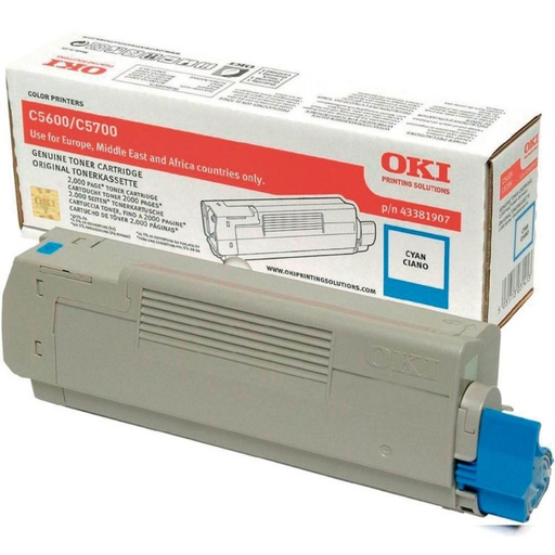 [167503] TONER OKI 43381907 CYAN