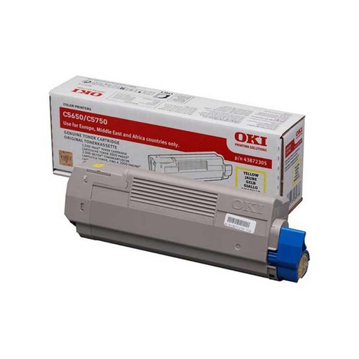 [165518] TONER OKI 43872305 AMARILLO