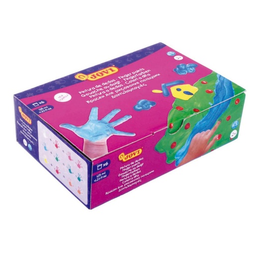 [630062] PINTURA DE DEDOS JOVI SET 6 BOTES 125 ML
