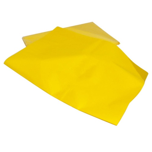 [600163] PAPEL SEDA RESMA 520H 50×75CM 18G AMARILLO PASTEL MANO 25 HOJAS