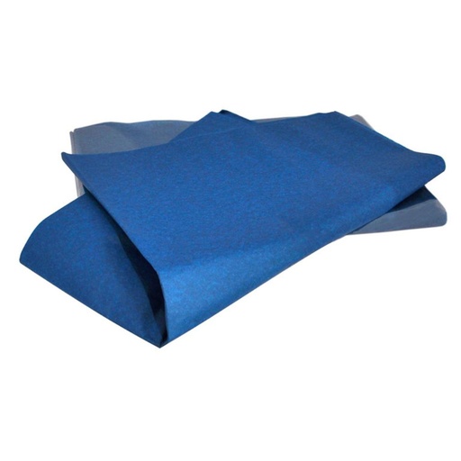 [600164] PAPEL SEDA RESMA 520H 50 × 75 CM 18 G AZUL OSCURO (MANO 25 HOJAS)