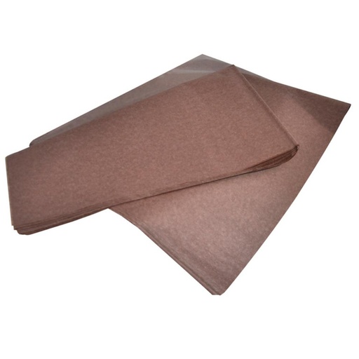 [600166] PAPEL SEDA RESMA 520H 50×75CM 18 G MARRON MANO 25 HOJAS