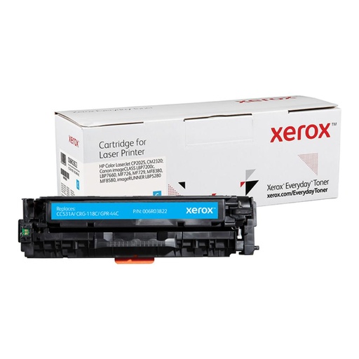 [151484] XEROX EVERYDAY TONER PARA HP 304A COLOR LASERJET CP2025(CC531A CRG118C GPR44C) CIAN