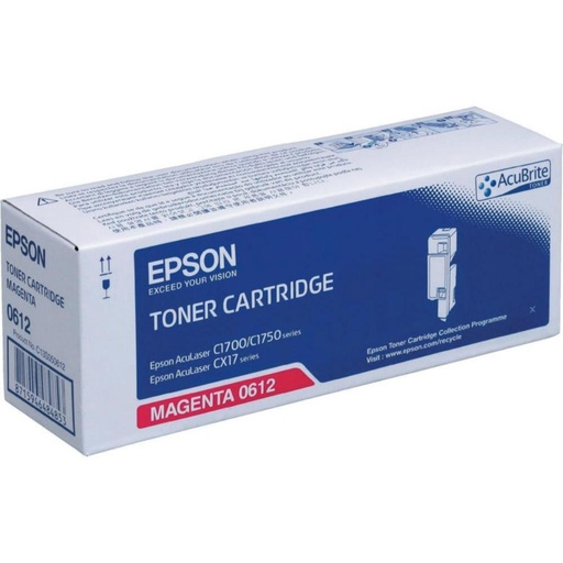 [166270] EPSON ACULASER C1700/1750/CX17 TONER MAGENTA 1.400 PAGINAS.