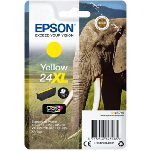 [165751] EPSON CLARIA PHOTO HD INK CARTUCHO AMARILLO 24XL