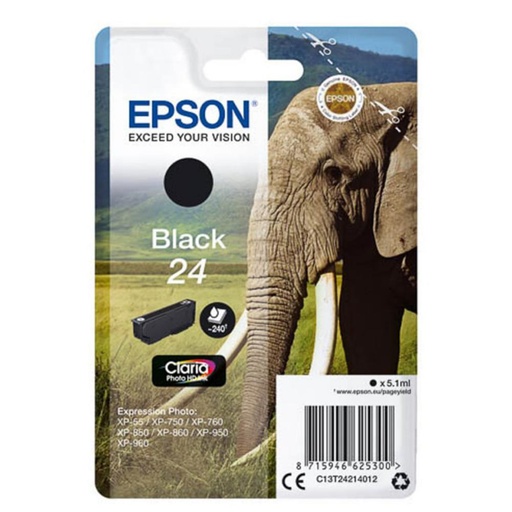 [165310] EPSON CLARIA PHOTO HD INK CARTUCHO NEGRO 24 EXPRESSION PHOTO XP-950