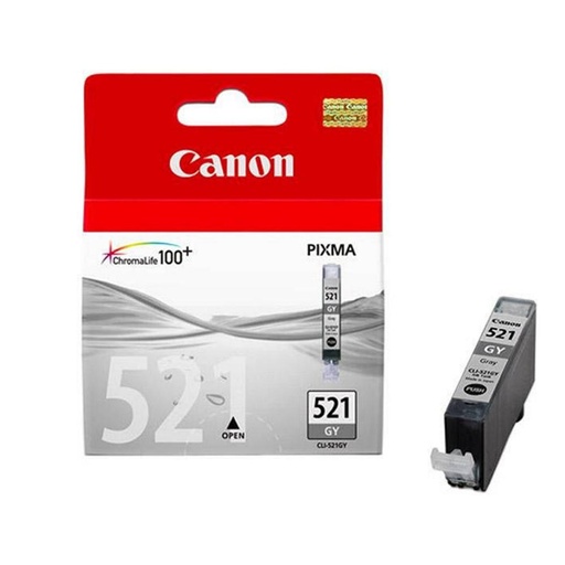 [165247] CARTUCHO DE TINTA GRIS ORIGINAL CANON CLI-521 GY 2937B001