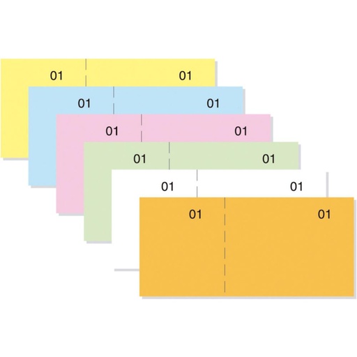 [001416] TALONARIO DE CAJA LOAN 11X5CM NUMERADO COLOR BLANCO