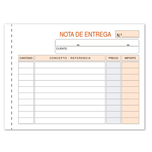 [001402] TALONARIO NOTAS DE ENTREGA LOAN 8º APAISADO DUPLICADO AUTOCOPIANTE