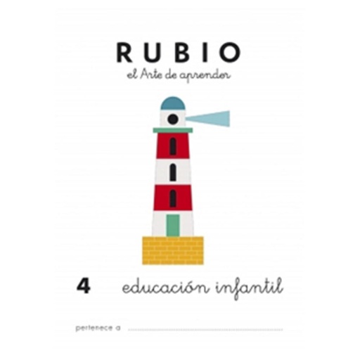 [630343] CUADERNO RUBIO EDUCACIÓN INFANTIL 4 – EL MAR (+3 AÑOS) · CUADERNO A5, 20 PÁGINAS