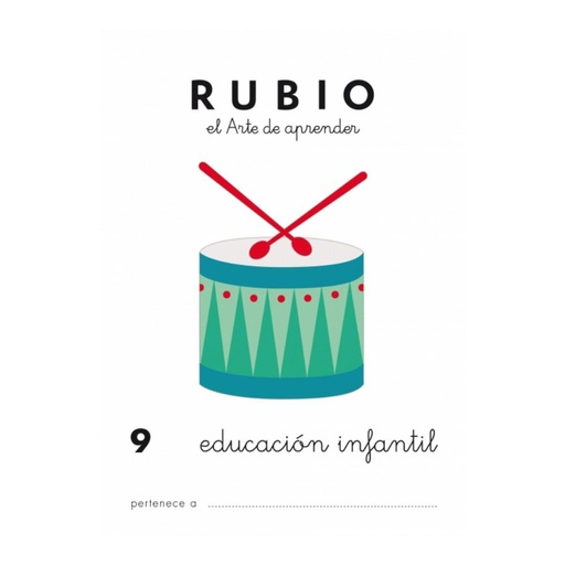 [630348] CUADERNO RUBIO EDUCACIÓN INFANTIL 9– INSTRUMENTOS MUSICALES (+5 AÑOS) · CUADERNO A5, 20 PÁGINAS
