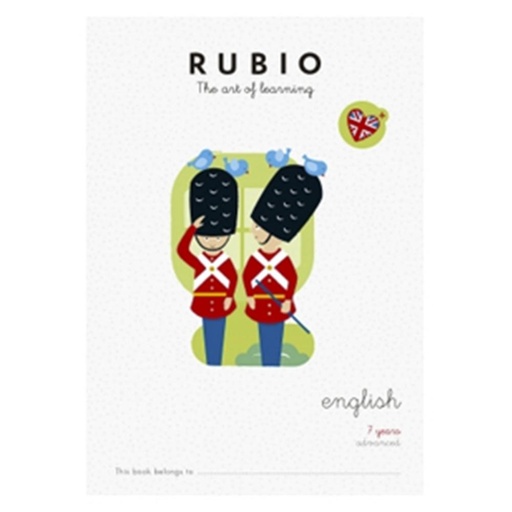 [630652] CUADERNO RUBIO ENGLISH 7 YEARS ADVANCED – A4, 24 PÁGINAS, +7 AÑOS
