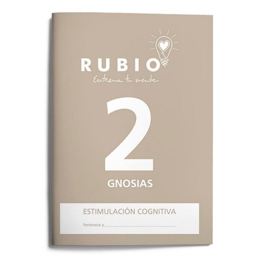 [630910] CUADERNO RUBIO GNOSIAS – ESTIMULACIÓN COGNITIVA NIVEL 2 (A4, 20 PÁGINAS)