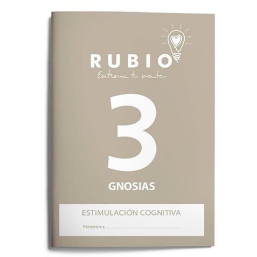 [630911] CUADERNO RUBIO GNOSIAS ESTIMULACIÓN COGNITIVA NIVEL 3 