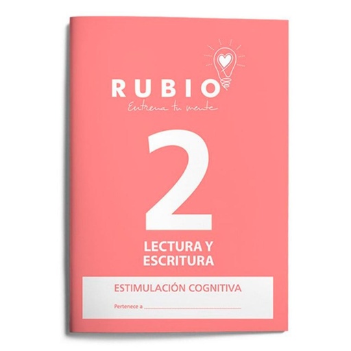 [630901] CUADERNO RUBIO LECTURA Y ESCRITURA – ESTIMULACIÓN COGNITIVA NIVEL 2 (A4, 20 PÁGINAS)