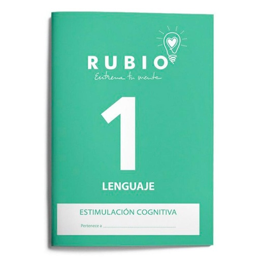 [630891] CUADERNO RUBIO LENGUAJE – ESTIMULACIÓN COGNITIVA NIVEL 1 (A4, 20 PÁGINAS)