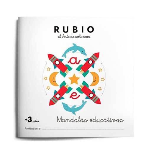 [630727] CUADERNO RUBIO MANDALA EDUCATIVO +3 AÑOS (21 × 21 CM, 32 PÁGINAS)