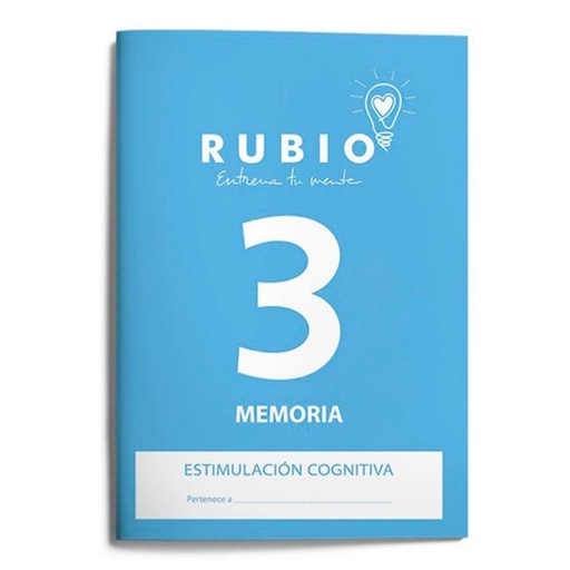 [630899] CUADERNO RUBIO MEMORIA ESTIMULACIÓN COGNITIVA NIVEL 3