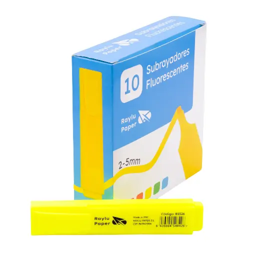 [081526] MARCADOR FLUORESCENTE RAYLU RAYLIGHT AMARILLO