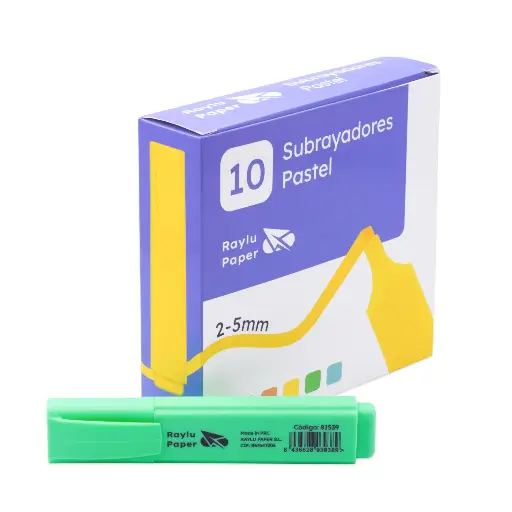 [081539] MARCADOR FLUORESCENTE RAYLU RAYLIGHT VERDE PASTEL