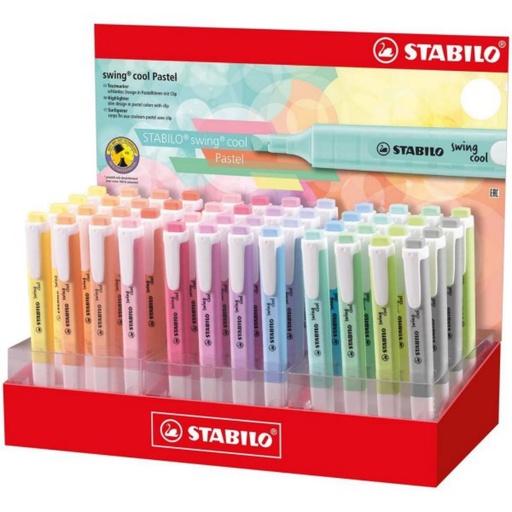 [120014] MARCADORES STABILO SWING COOL PASTEL SURTIDOS – 48 UNIDADES