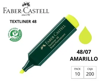 [080941] MARCADOR FLUORESCENTE FABER-CASTELL 48-07 AMARILLO