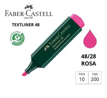 [080944] MARCADOR FLUORESCENTE FABER-CASTELL 48-07 ROSA