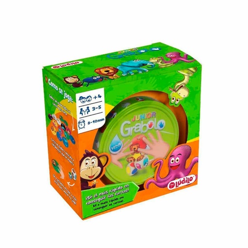 [710418] JUEGO LUDILO GRABOLO JUNIOR – JUEGO DE MESA INFANTIL DE OBSERVACIÓN Y RAPIDEZ (+4 AÑOS)
