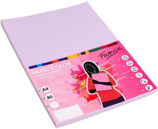 [825935] PAPEL A4 80 g/m² – 100 HOJAS – COLOR LILA