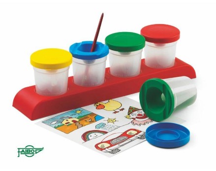 [700209] BOTE INDERRAMABLE CON TAPA COLORES SURTIDOS 4 UDS