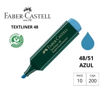 [080945] MARCADOR FLUORESCENTE FABER-CASTELL 48-07 AZUL