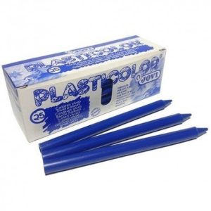 [649370] CERAS JOVI PLASTICOLOR AZUL OSCURO ESTUCHE UNICOLOR 25UDS 