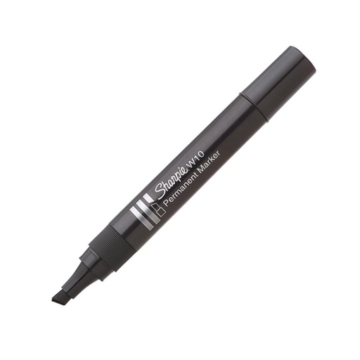 [119866] ROTULADOR SHARPIE W10 – MARCADOR PERMANENTE – NEGRO – PUNTA BISELADA 2,5-5,5 MM