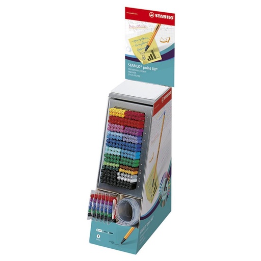 [118904] ROTULADOR STABILO POINT 88 – EXPOSITOR 200 ROTULADORES – COLORES SURTIDOS 