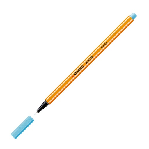 [119891] ROTULADOR STABILO POINT 88 AZUL CELESTE  ROTULADOR DE PUNTA DE FIBRA 0,4 MM