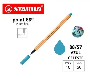 [119891] ROTULADOR STABILO POINT 88 AZUL CELESTE 