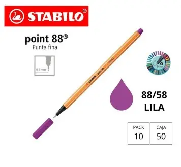 [119890] ROTULADOR STABILO POINT 88 LILA 